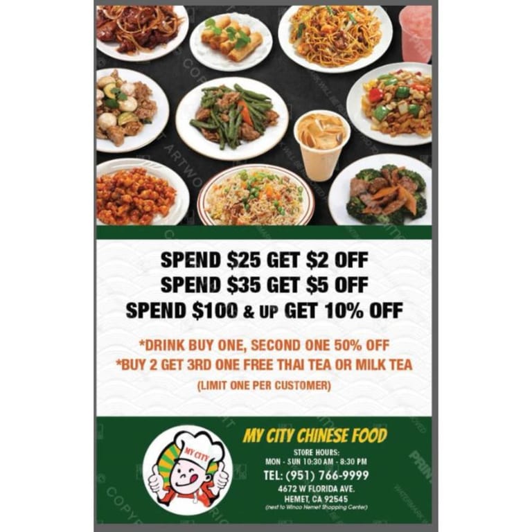 📢 Exclusive Deals at My City Chinese Food! 🍜